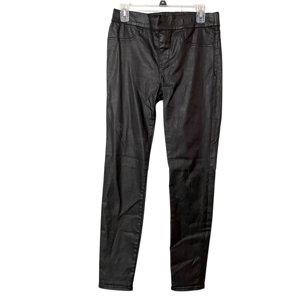 Madewell Black Coated Skinny Skinny Leggings Womens 29 Pull On Ankle Denim